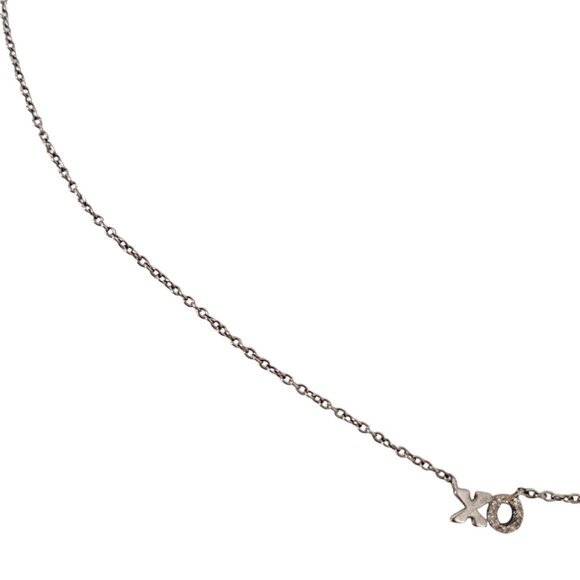 Sterling Silver XO Dainty Chain Necklace - Picture 6 of 6